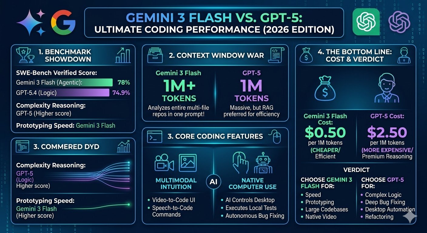 Gemini 3 Flash vs. GPT-5: Which AI Model is Actually Smarter for Coding?