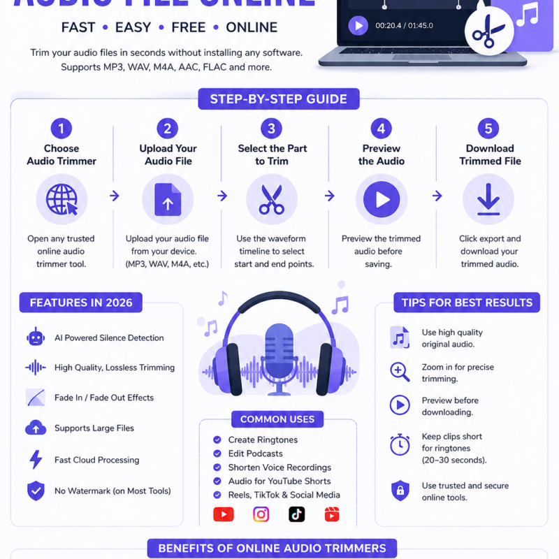 Free Online Audio Trimmer Guide 2026