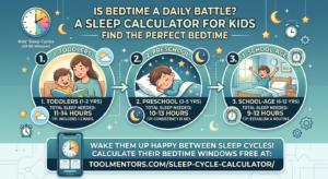 Sleep calculator for kids