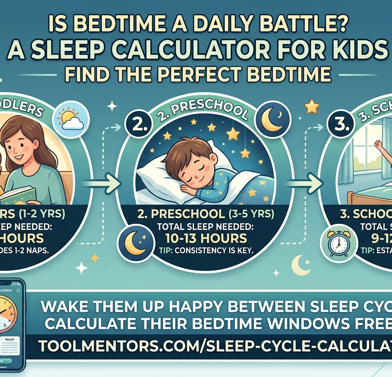 Sleep calculator for kids