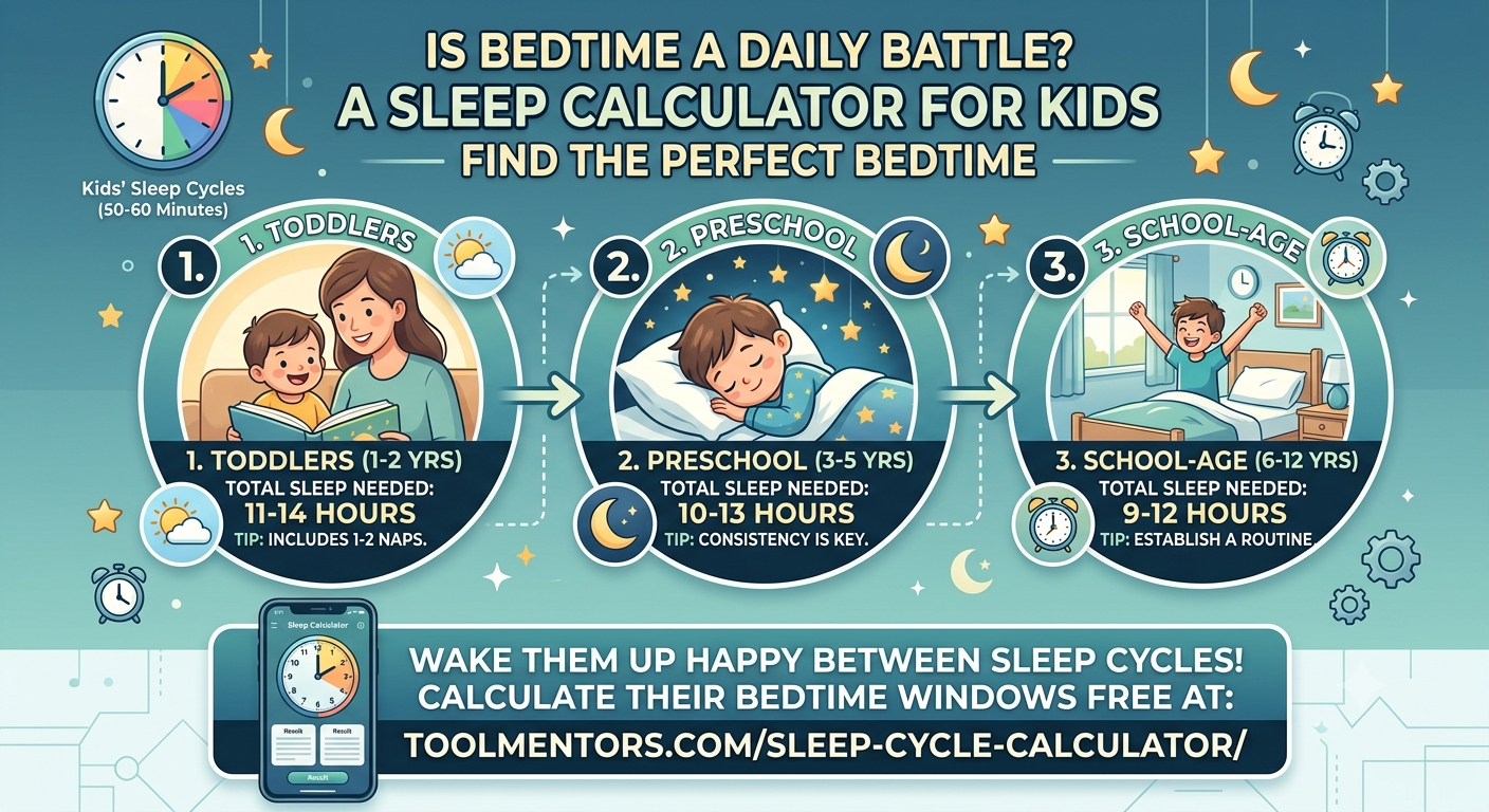The School Morning Struggle: How a Sleep Calculator for Kids Can Save Your Sanity