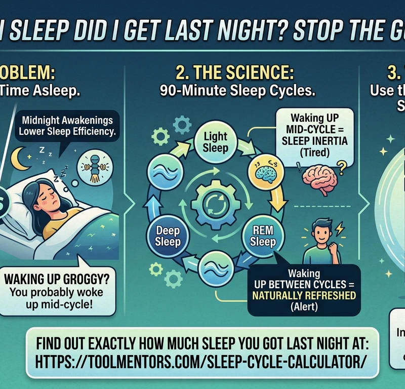 Sleep calculator how much sleep did I get