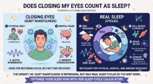 Does closing my eyes count as sleep