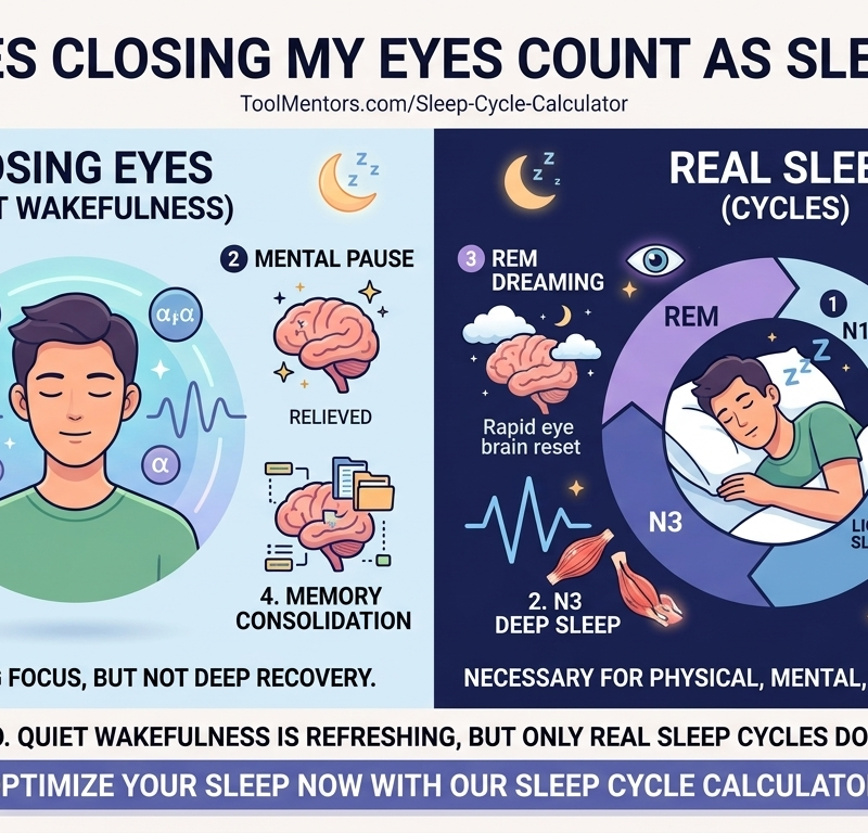Does closing my eyes count as sleep