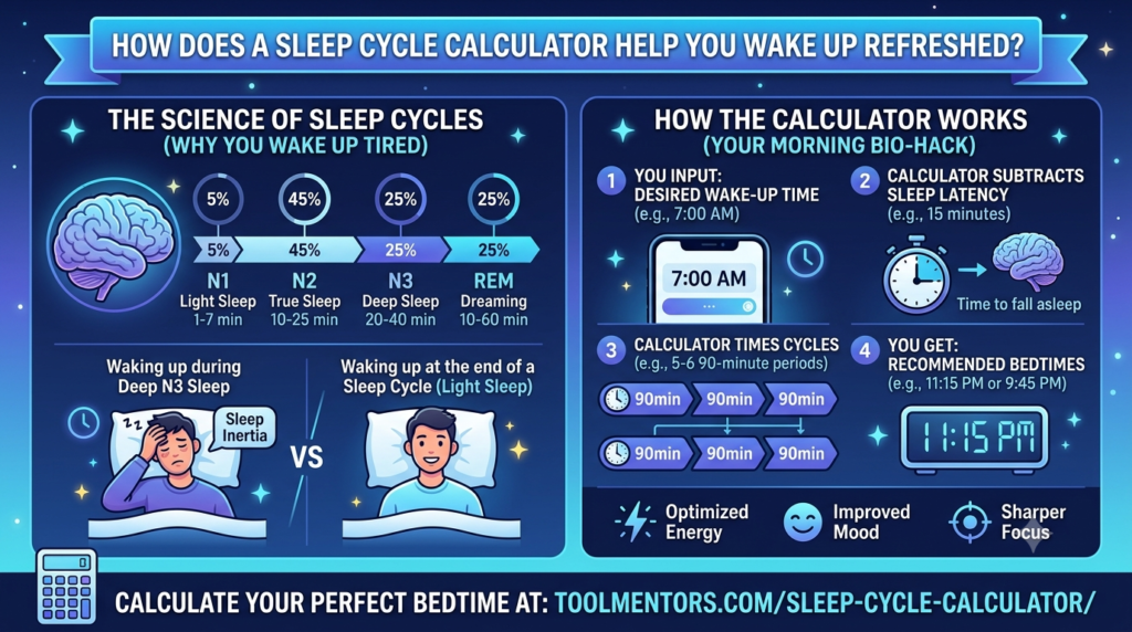 How Does a Sleep Cycle Calculator Help You Wake Up Refreshed