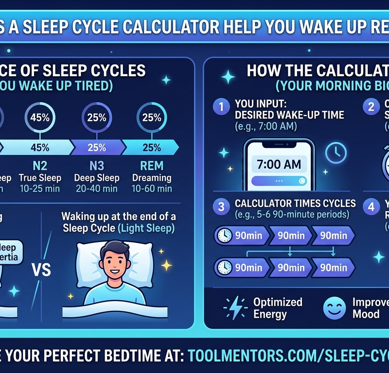How Does a Sleep Cycle Calculator Help You Wake Up Refreshed
