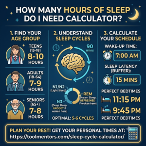 How Many Hours of Sleep Do I Need Calculator