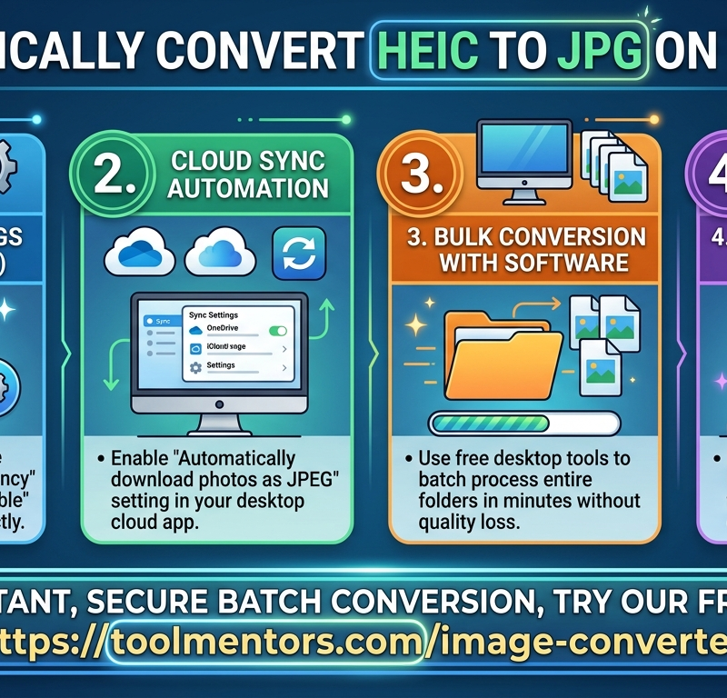 How to Convert HEIC to JPG on Windows Automatically