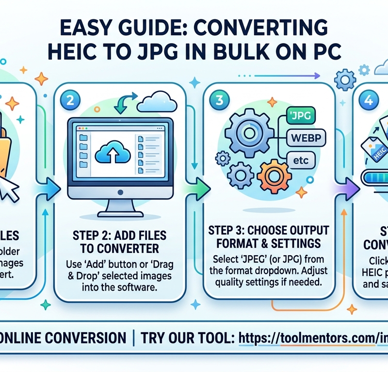 How to convert HEIC to JPG in bulk on PC