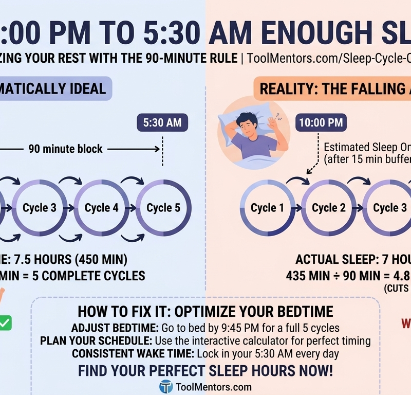 Is 10pm to 530 am enough sleep