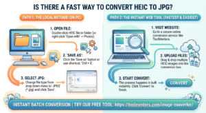 Is There a Fast Way to Convert HEIC to JPG
