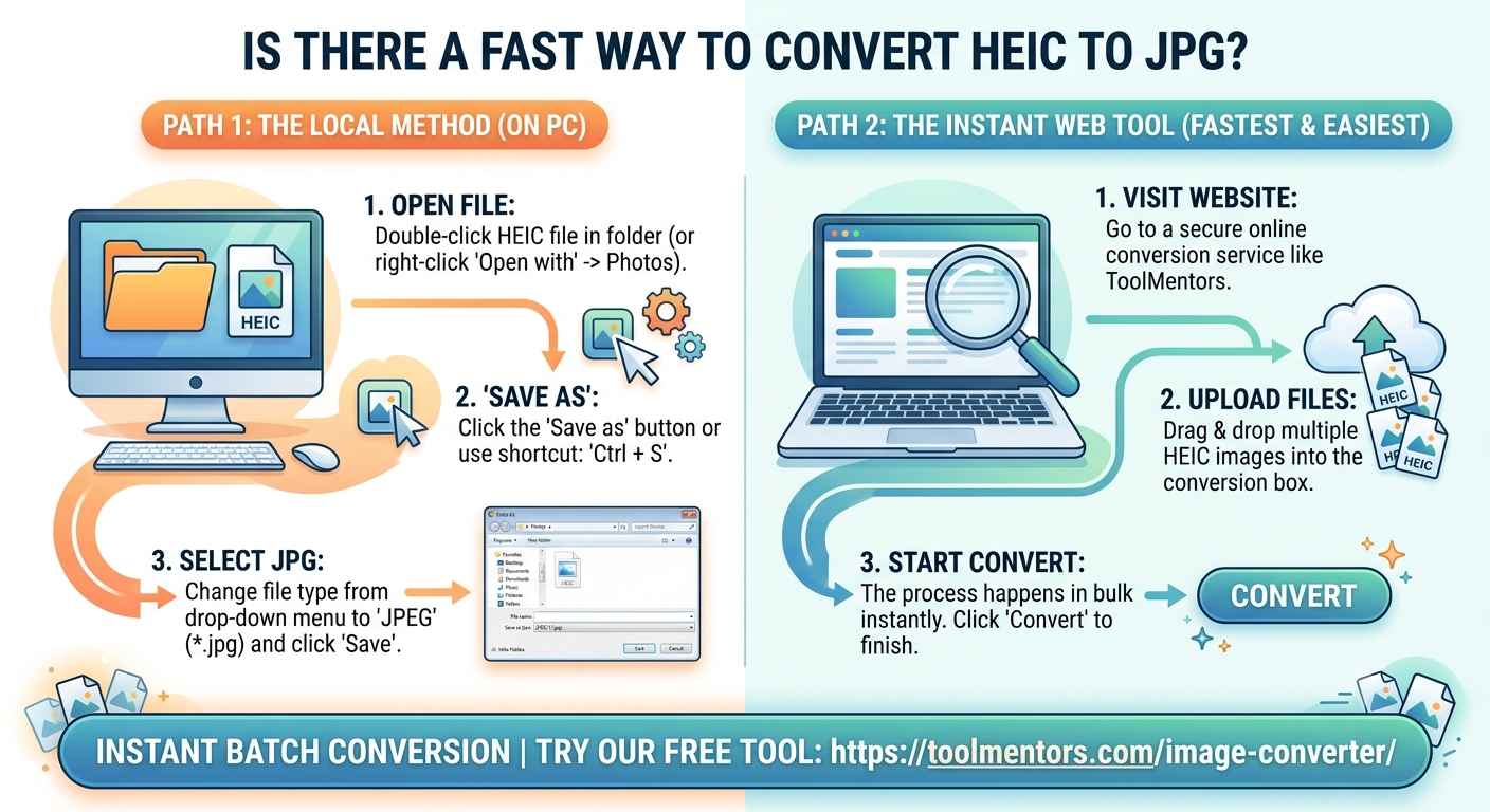 Is There a Fast Way to Convert HEIC to JPG?