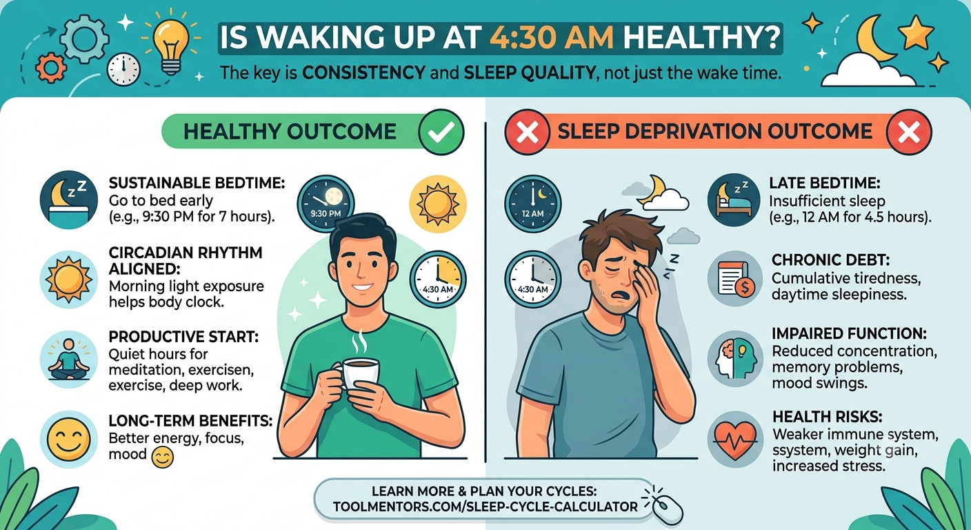 Is Waking Up at 4:30 AM Healthy? (The Truth About the 5 AM Club)