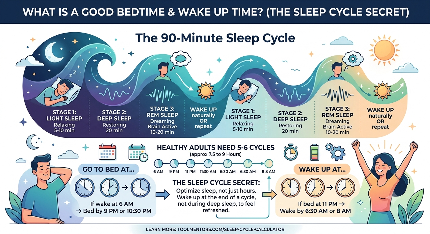 What is a Good Bedtime and Wake Up Time? (The Sleep Cycle Secret)