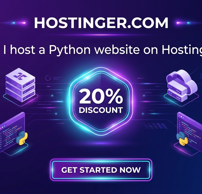 Can I host a Python website on Hostinger
