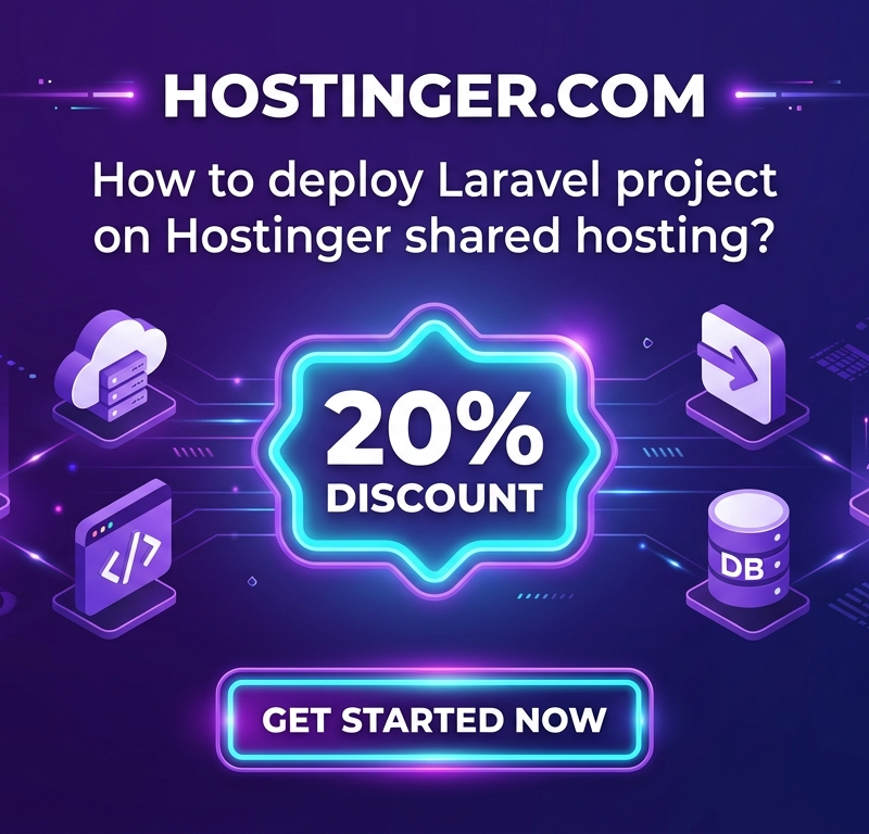 How to deploy Laravel project on Hostinger shared hosting