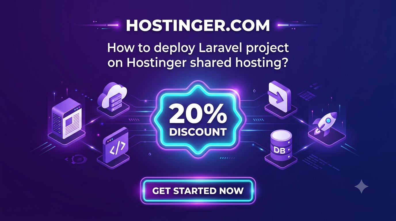 How to deploy Laravel project on Hostinger shared hosting?