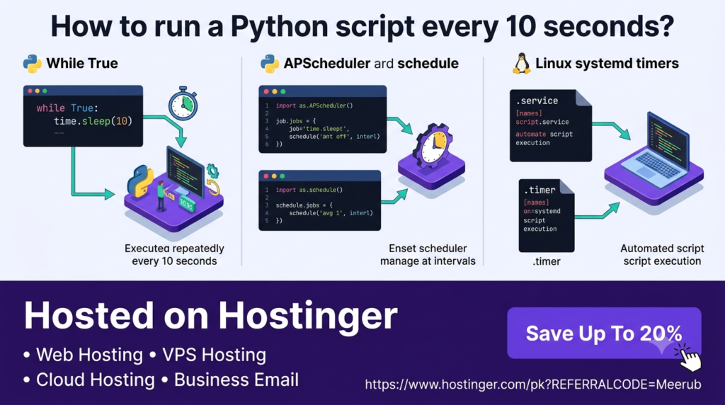 How to run a Python script every 10 seconds
