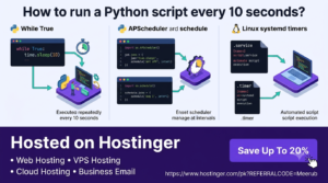 How to run a Python script every 10 seconds