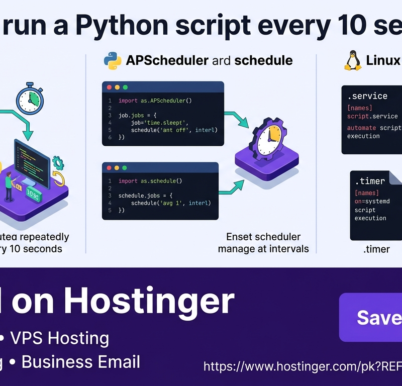 How to run a Python script every 10 seconds