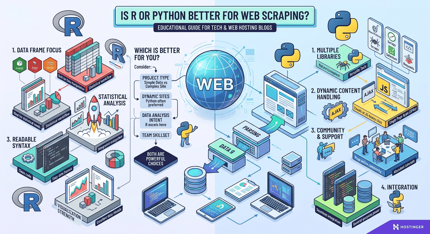 Is R or Python Better for Web Scraping?