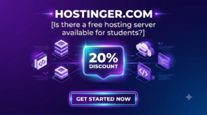 Is there a free hosting server available for students?