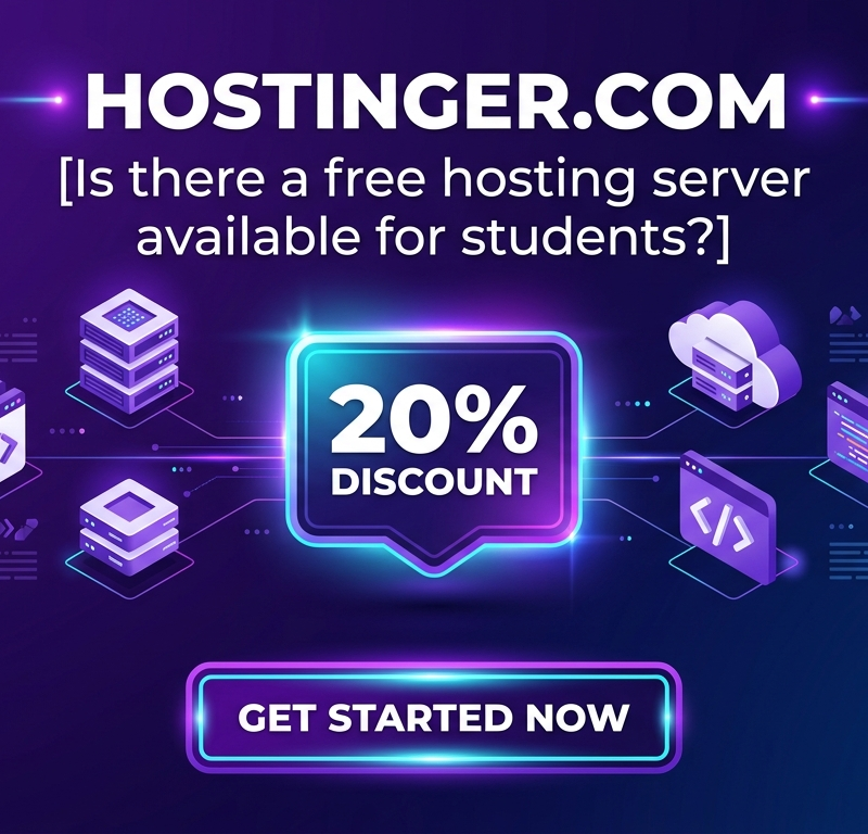 Is there a free hosting server available for students?