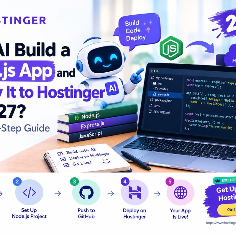 Can AI Build a Node.js App and Deploy It to Hostinger in 2027 A Step-by-Step Guide
