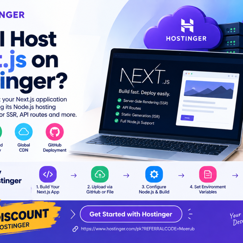 Can I host Next.js on Hostinger
