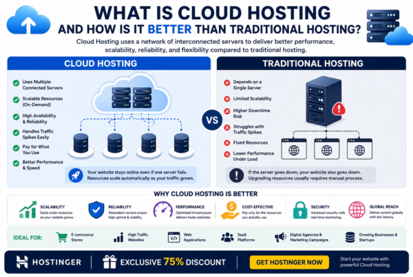 Cloud hosting vs traditional hosting