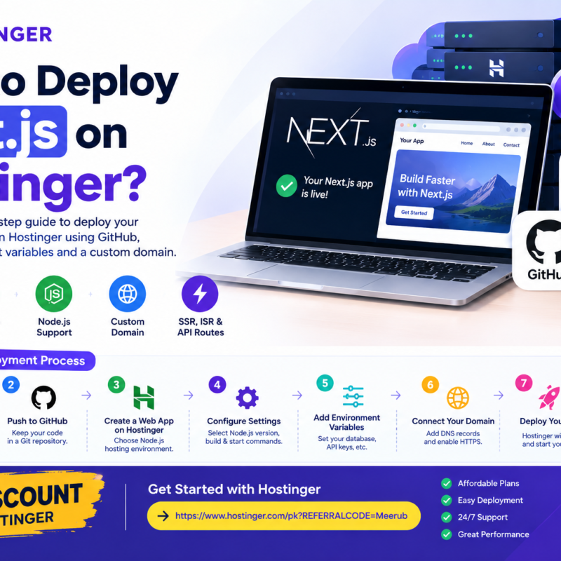 How do I deploy my Next.js app on Hostinger