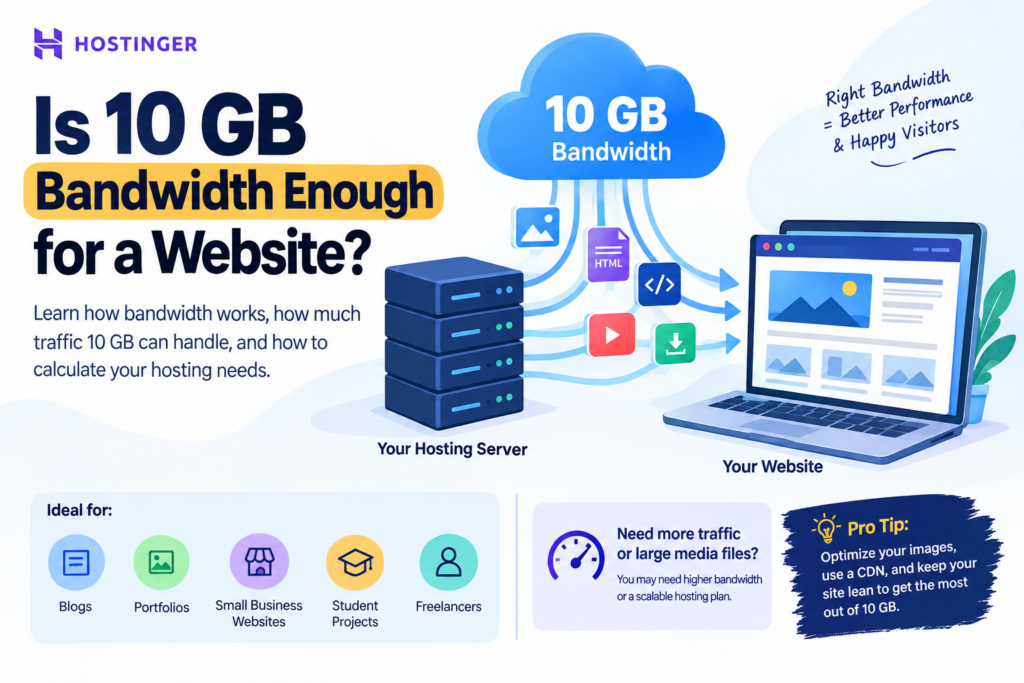 Is 10 GB bandwidth enough for a website