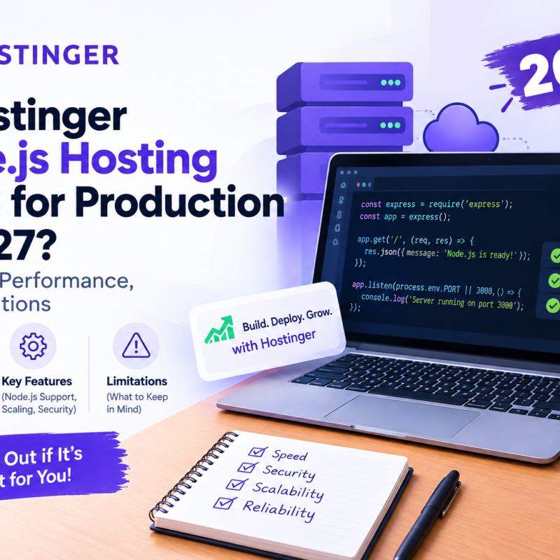 Is Hostinger Node.js Hosting Good for Production in 2027 Features, Performance, and Limitations