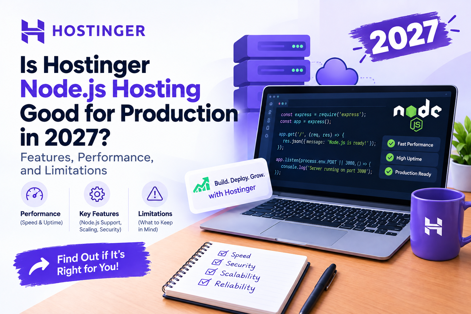 Is Hostinger Node.js Hosting Good for Production in 2027? Features, Performance, and Limitations