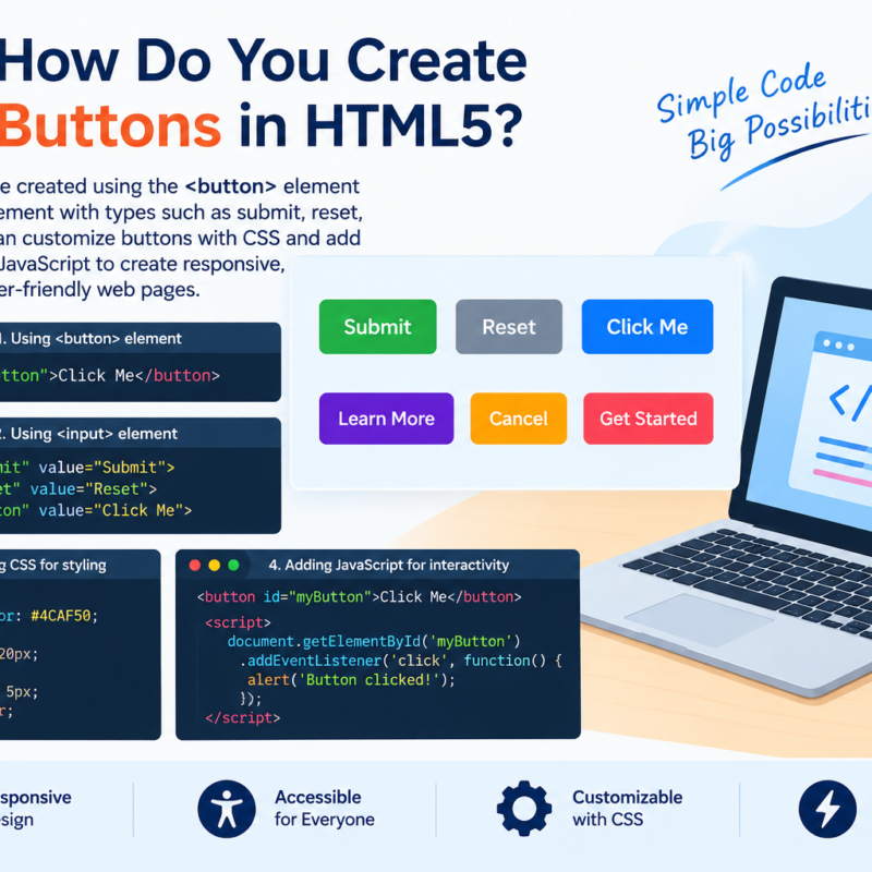 How Do You Create Buttons in HTML5