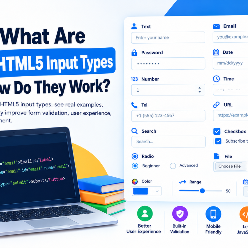 What Are HTML5 Input Types and How Do They Work
