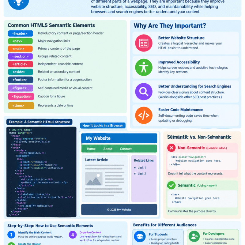 What Are HTML5 Semantic Elements and Why Are They Important